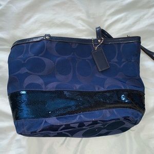 Blue coach bag